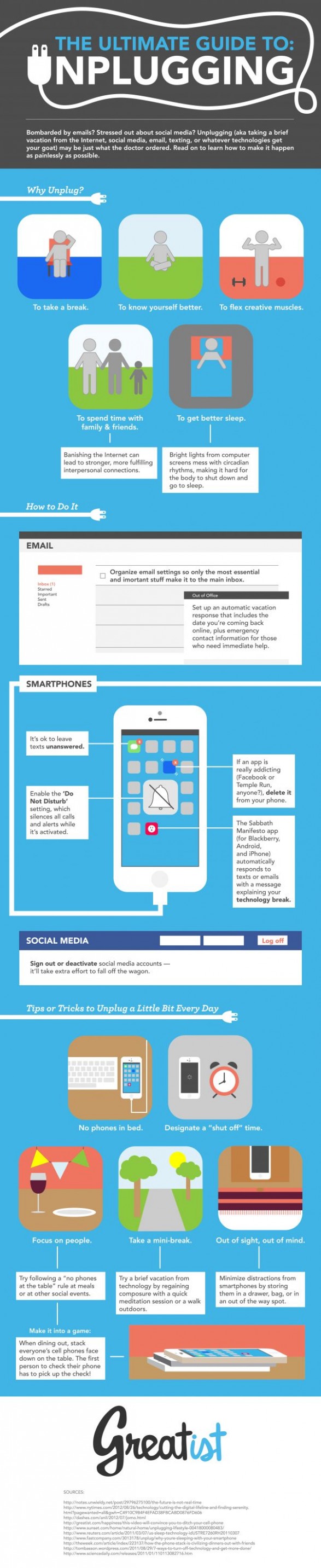 Infographic - The Ultimate Guide to Unplugging